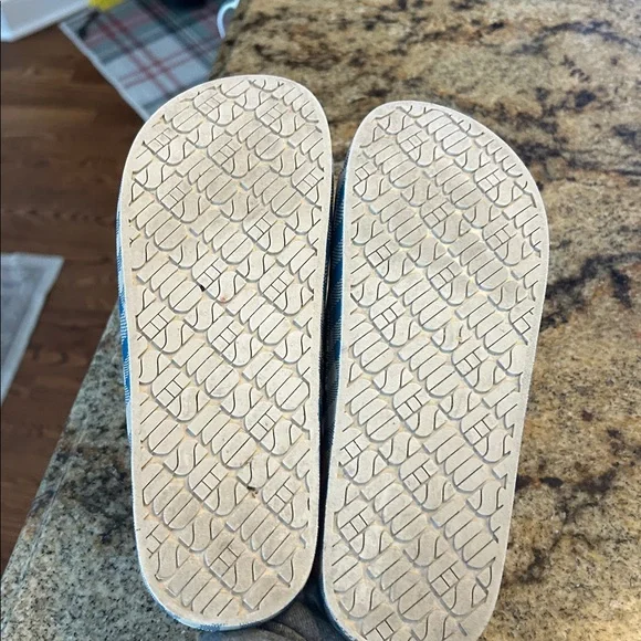 Freedom Moses Blue and White Checkered Sandals - Picture 3 of 4